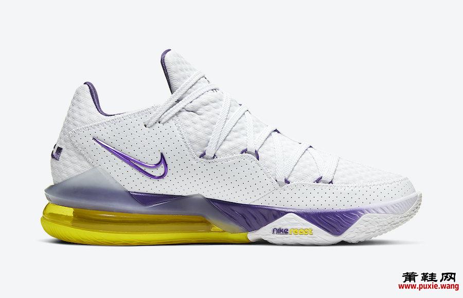 Nike LeBron 17 Low Lakers Home CD5007-102发售日期