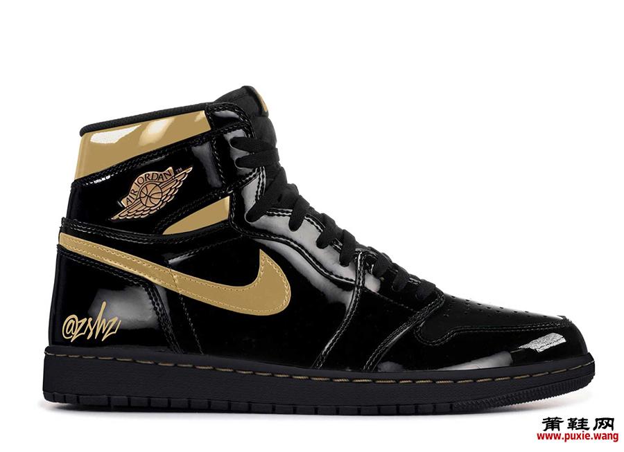 Air Jordan 1 High OG漆黑金属金555088-032 2020