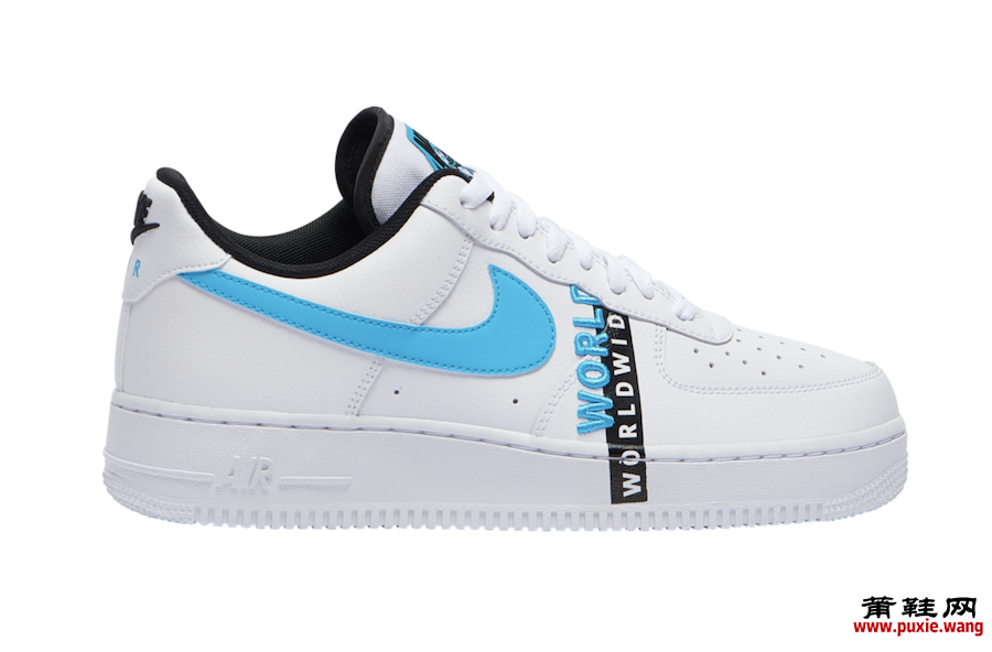 Nike Air Force 1 Worldwide白色蓝色黑色CK6924-100