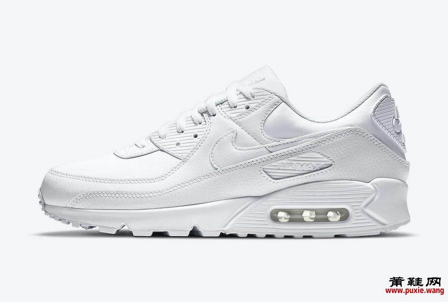 Nike Air Max 90 Leather Triple White CZ5594-100发售日期