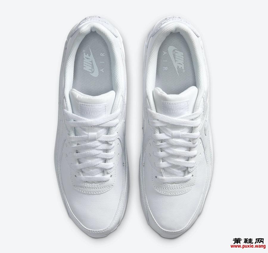 Nike Air Max 90 Leather Triple White CZ5594-100发售日期