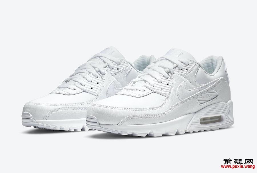 Nike Air Max 90 Leather Triple White CZ5594-100发售日期