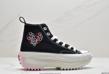 匡威Converse All Star Lift 厚底刺绣小花 春暖花开 休闲鞋