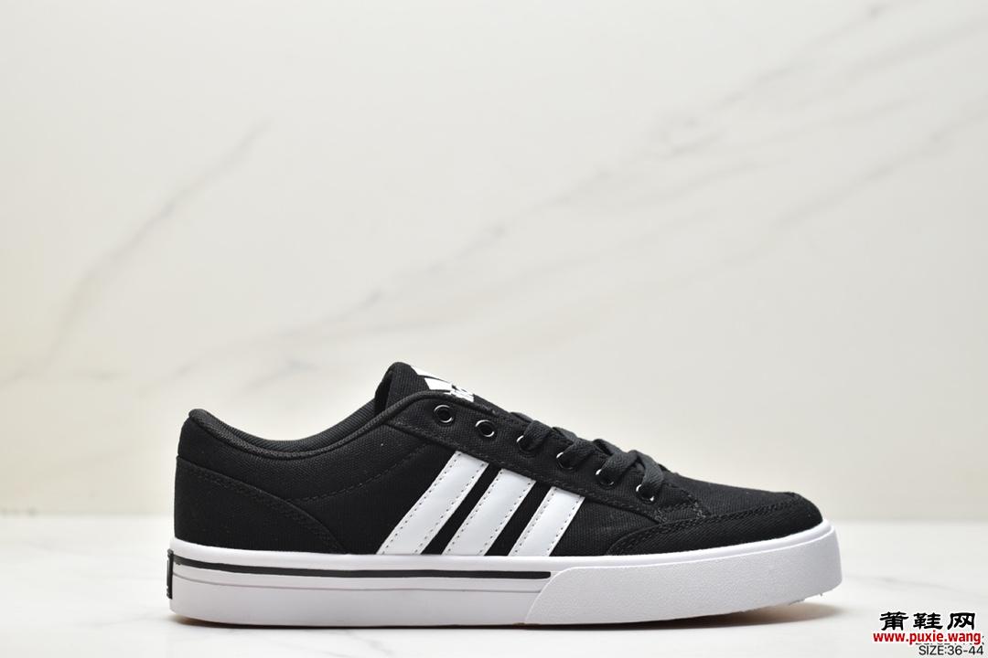 阿迪达斯 Adidas Gvp Canvas Str 三叶草布面时尚休闲板鞋