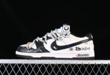 Nike Dunk Low 达芬奇定制 罗宾森 涂鸦 解构 SB绑带低帮休闲板鞋 DD1391-100