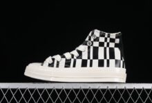 Converse 1970s 夏季新款棋盘格高帮休闲帆布鞋 A08764C