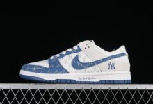 Nike SB Dunk Low MLB联名-蓝牛仔 周年高端定制 低帮休闲板鞋 DQ1098-348